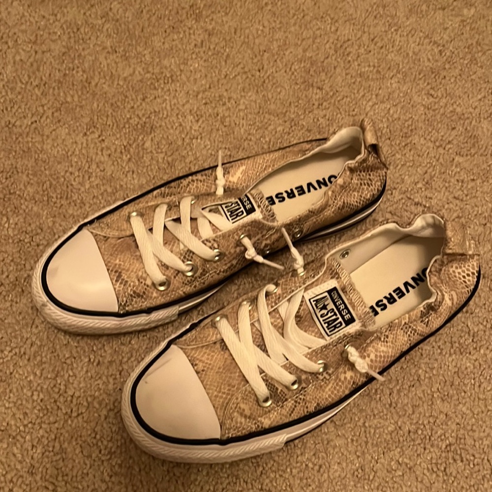 Converse Chuck Taylor Shoreline Slip-On Shoes Snake Print Size 8.5